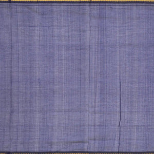 Off White Handloom Korvai Silk Cotton Saree With Checks-Off White