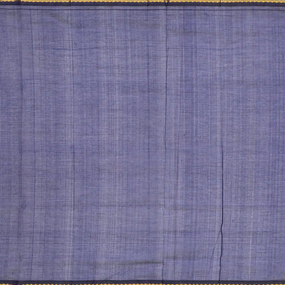 Off White Handloom Korvai Silk Cotton Saree With Checks-Off White