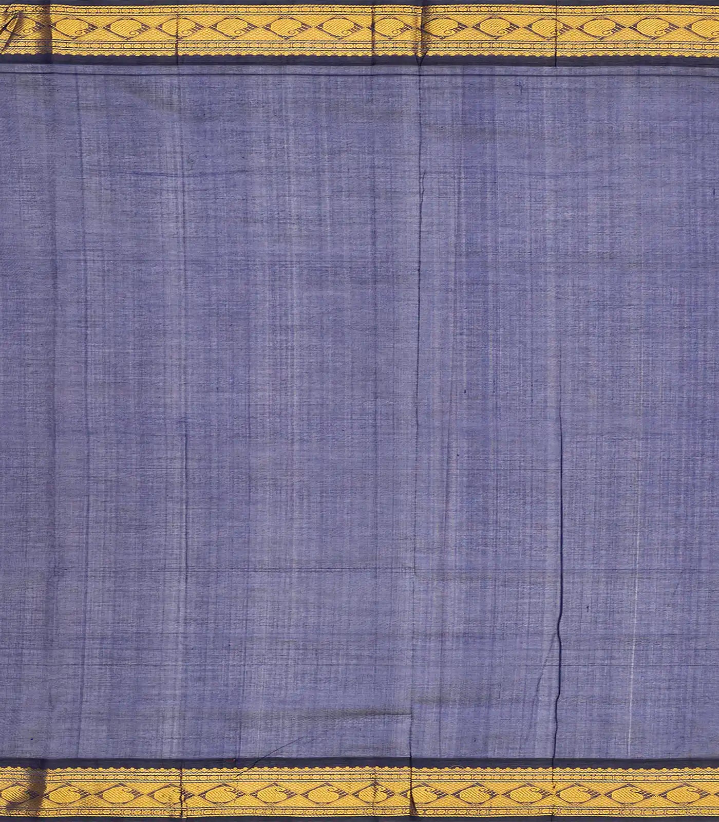 Off White Handloom Korvai Silk Cotton Saree With Checks-Off White