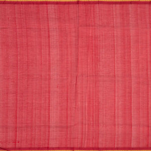 Mustard Handloom Korvai Silk Cotton Saree With Checks-Mustard