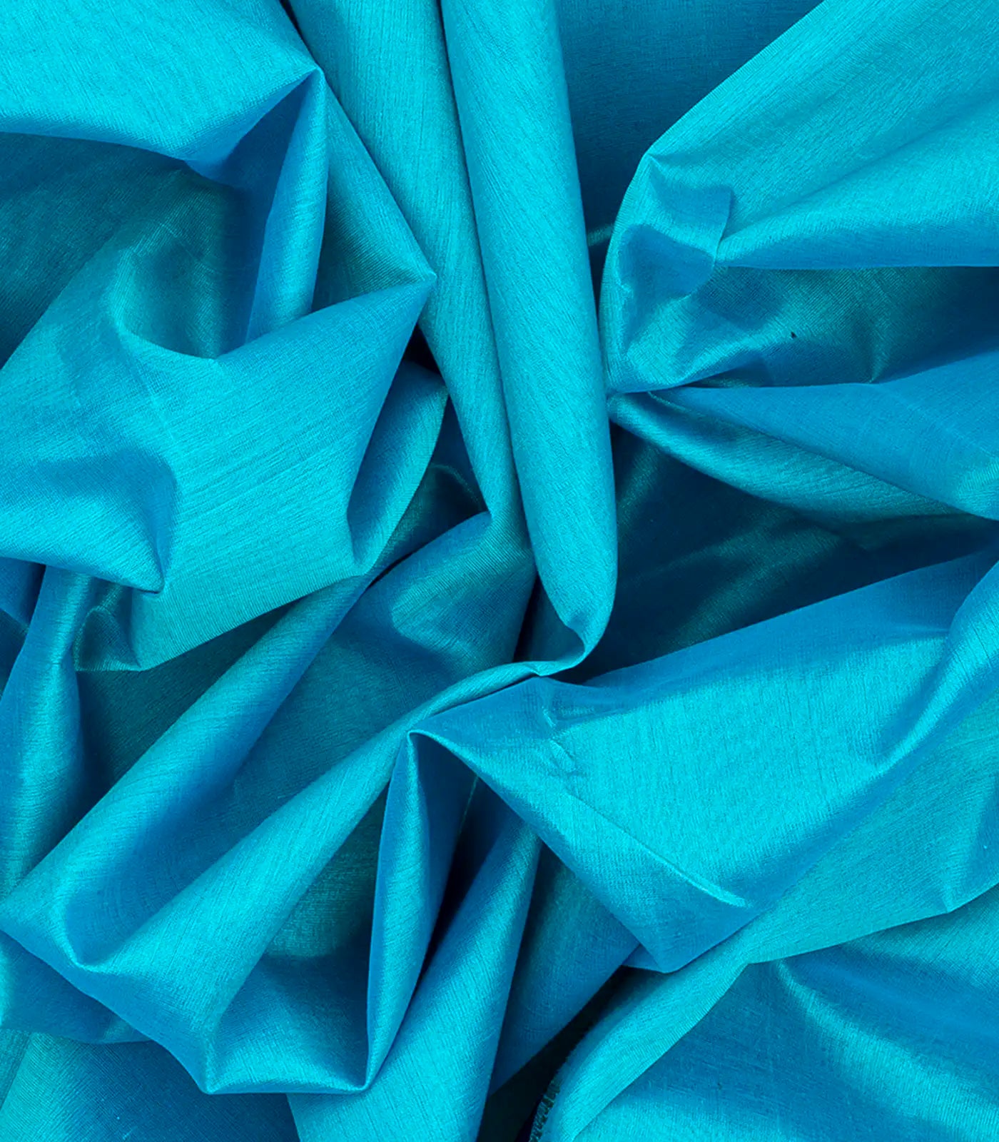 Sky Blue Handloom Korvai Silk Cotton Saree With Purple Border-Sky Blue