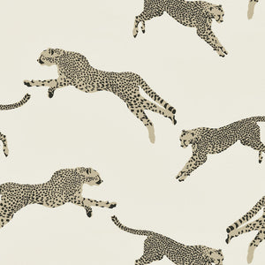 Leaping Cheetah Cotton Fabric by Scalamandre