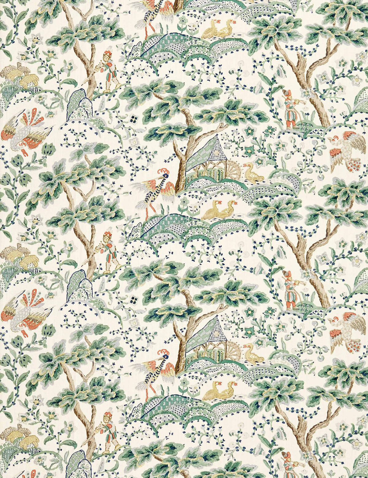 Kelmescott Linen Fabric by Scalamandre