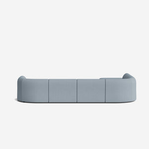 Sergio Modular Corner Sectional Sofa With Ottoman