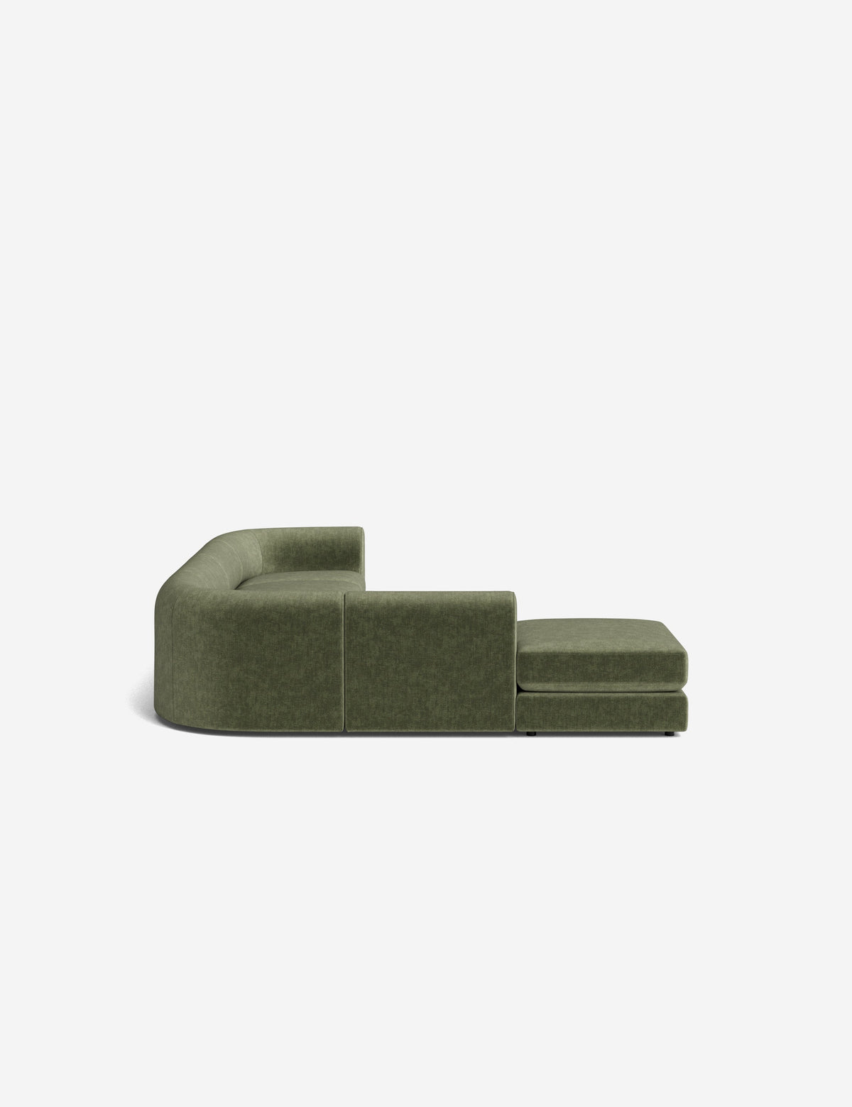Sergio Modular Corner Sectional Sofa With Ottoman