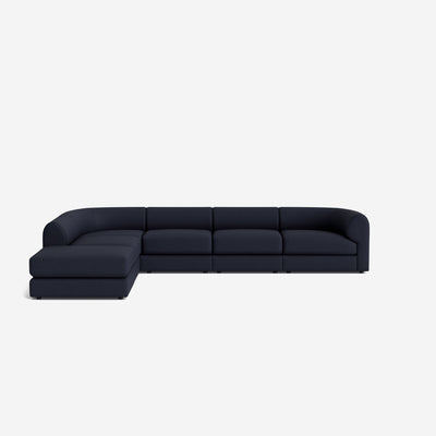 Sergio Modular Corner Sectional Sofa With Ottoman
