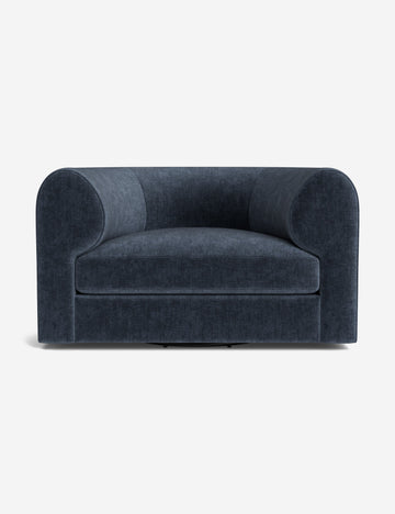 Indigo Performance Striated Velvet