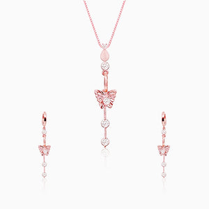 Rose Gold Charming Butterfly Set