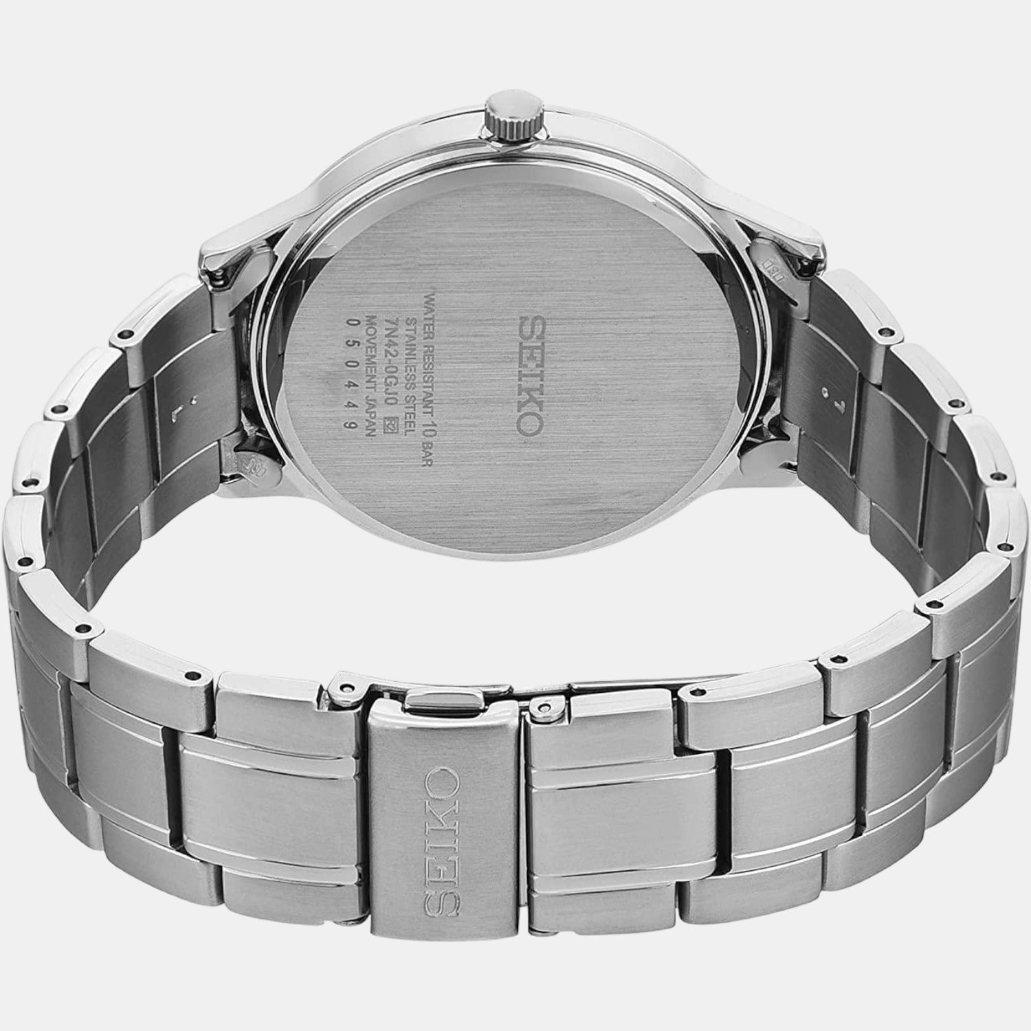 Dress Men Quartz Blue Dial Analog Stainless Steel Watch SGEH89P1