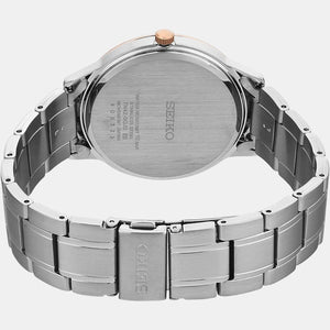 Dress Quartz Men Brown Dial Analog Stainless Steel Watch SGEH90P1