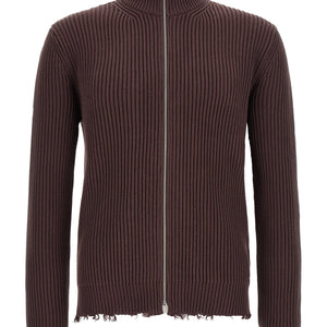 Mm6 Maison Margiela Ribbed Cotton Turtleneck Sweater