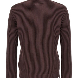 Mm6 Maison Margiela Ribbed Cotton Turtleneck Sweater
