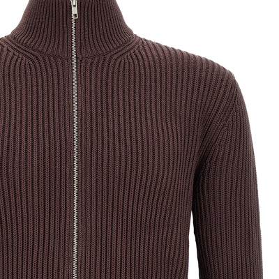 Mm6 Maison Margiela Ribbed Cotton Turtleneck Sweater