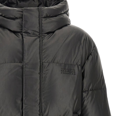 Mm6 Maison Margiela Lacquered Finish Down Jacket
