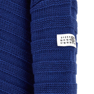 Mm6 Maison Margiela Distressed Wool Cardigan