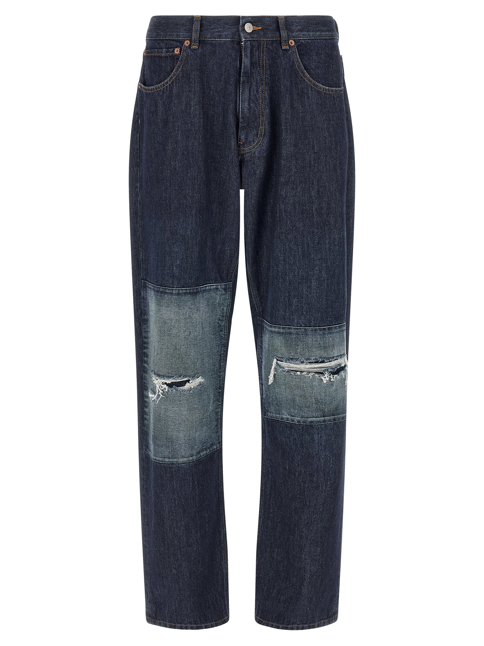 Mm6 Maison Margiela Patchwork Insert Jeans