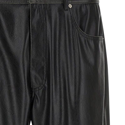 Mm6 Maison Margiela Leather-effect Pants