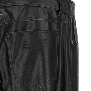 Mm6 Maison Margiela Leather-effect Pants