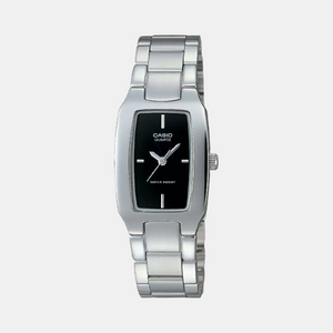 Enticer Women Quartz Black Dial Analog Stainless Steel Watch SH18
