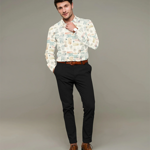 Off White Water Colour Printed shirt-Off White