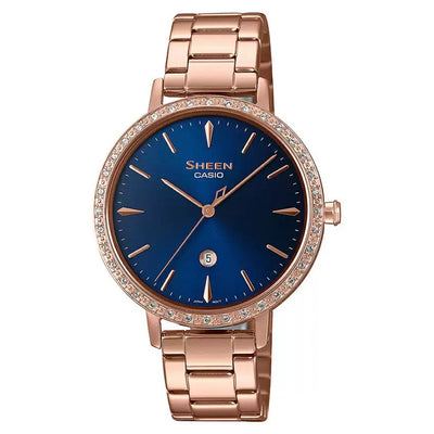 Casio Sheen Blue Dial Women 40.5mm