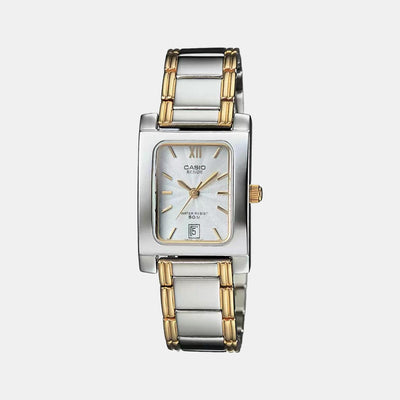 Enticer Women Quartz Gold Dial Analog Stainless Steel Watch SH46