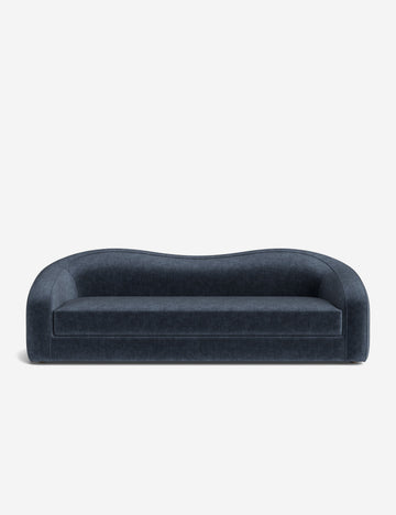 Indigo Performance Striated Velvet