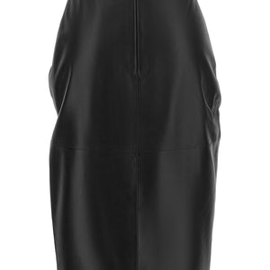 Balmain Leather Skirt