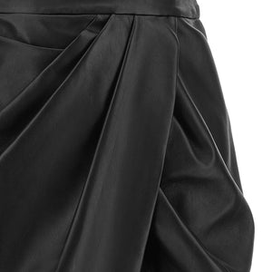 Balmain Leather Skirt