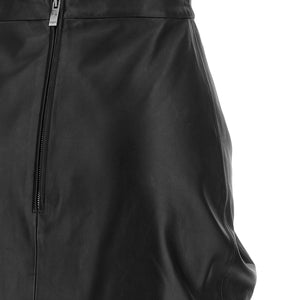 Balmain Leather Skirt