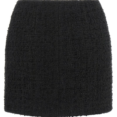 Balmain Embossed Button Detail Miniskirt