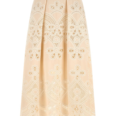 Elie Saab Carving Embroidery Skirt