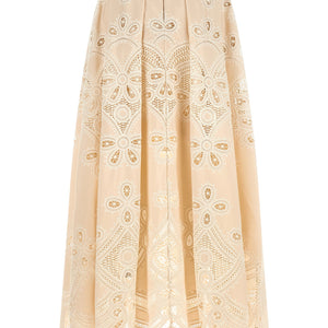 Elie Saab Carving Embroidery Skirt