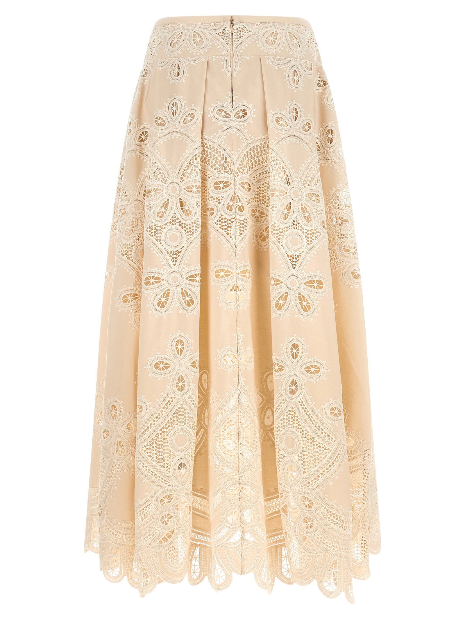 Elie Saab Carving Embroidery Skirt