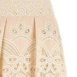 Elie Saab Carving Embroidery Skirt