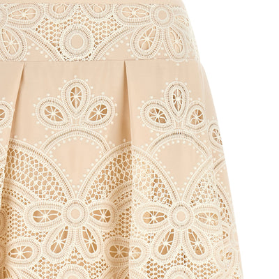 Elie Saab Carving Embroidery Skirt