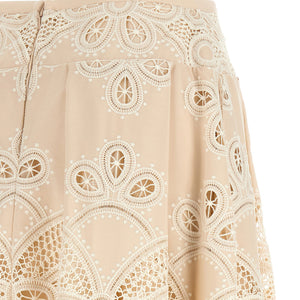 Elie Saab Carving Embroidery Skirt