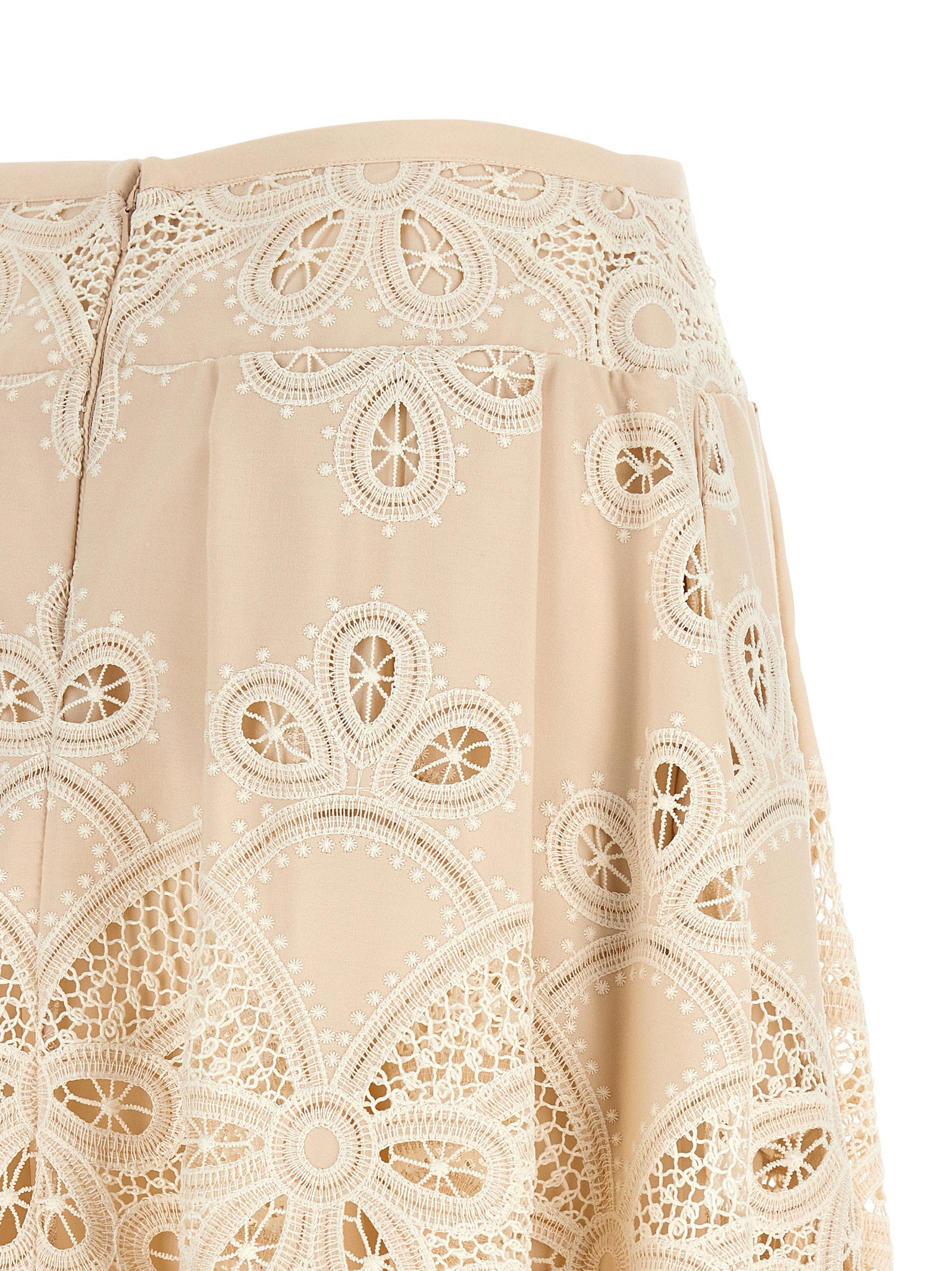 Elie Saab Carving Embroidery Skirt
