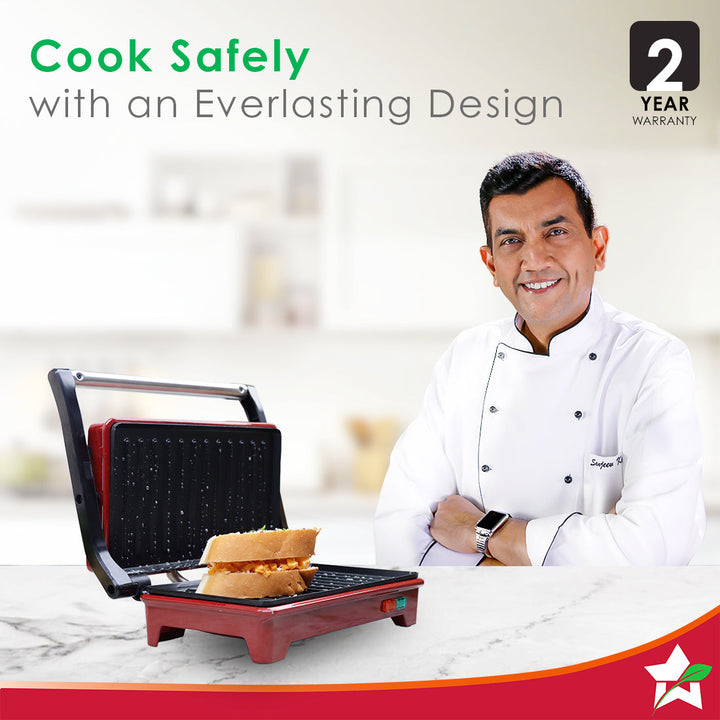 Sanjeev Kapoor Tandoor Mini | Crimson Edge Electric Contact Grill