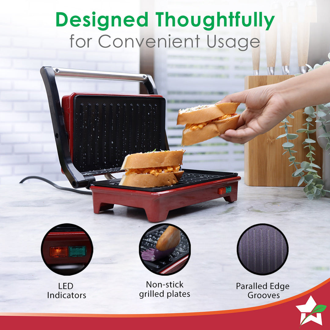 Sanjeev Kapoor Tandoor Mini | Crimson Edge Electric Contact Grill