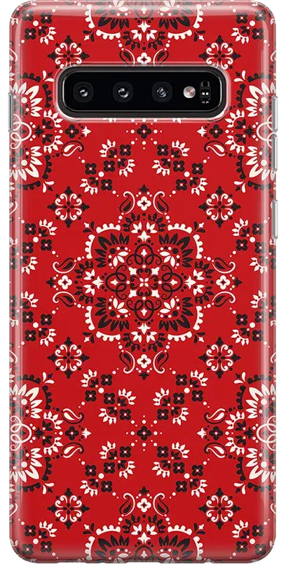 I'm with the Band | Red Bandana Print Samsung Case