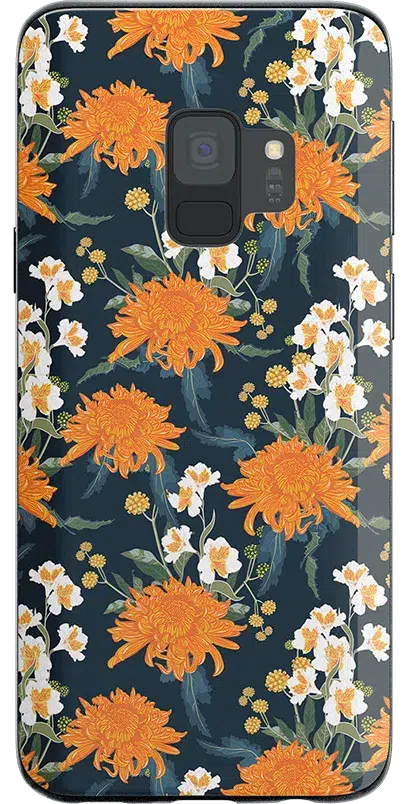 Off Tropic Floral | Exotic Orange Flower Samsung Case