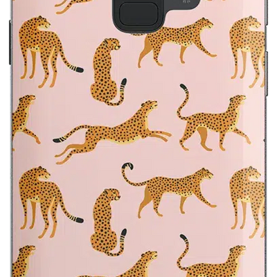 On the Prowl | Pink Leopard Print Samsung Case