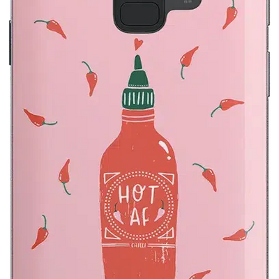 Spicy AF | Pink Chili Hot Sauce Samsung Case