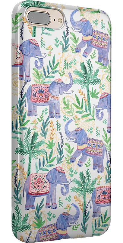 Pastel Gardens | Watercolor Elephant Floral Case