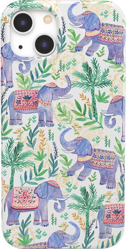 Pastel Gardens | Watercolor Elephant Floral Case