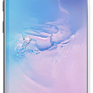 Blue and Gold Clear Floral Samsung Case