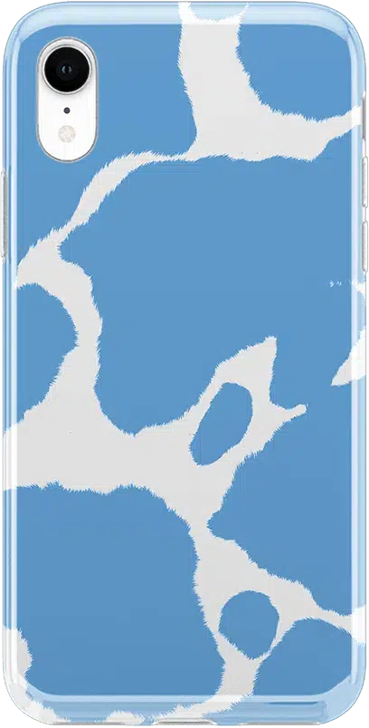 Current MOOd | Light Blue Cow Print Case