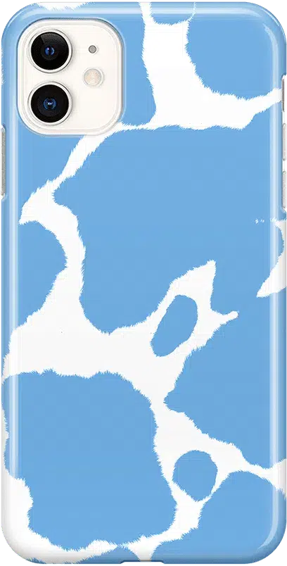 Current MOOd | Light Blue Cow Print Case
