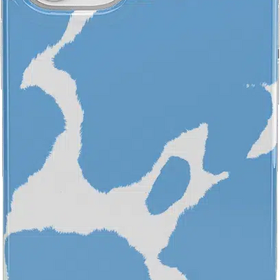 Current MOOd | Light Blue Cow Print Case